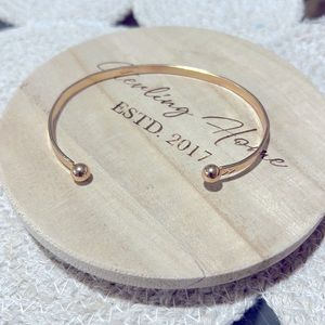 gold plated balance bangle